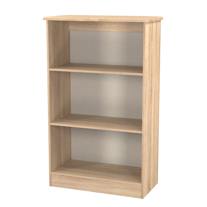 Sherwood Tall Bookcase Light Oak 3 Shelves 77cm