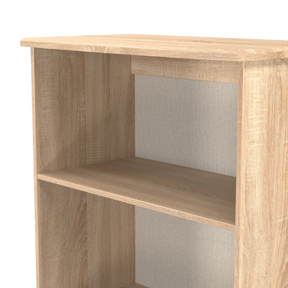 Sherwood Tall Bookcase Light Oak 3 Shelves 77cm
