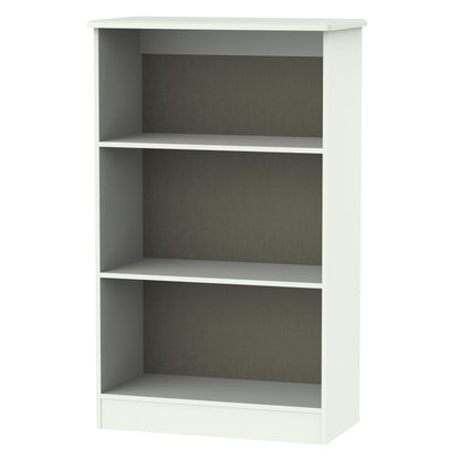 Sherwood Tall Bookcase White 3 Shelves 77cm