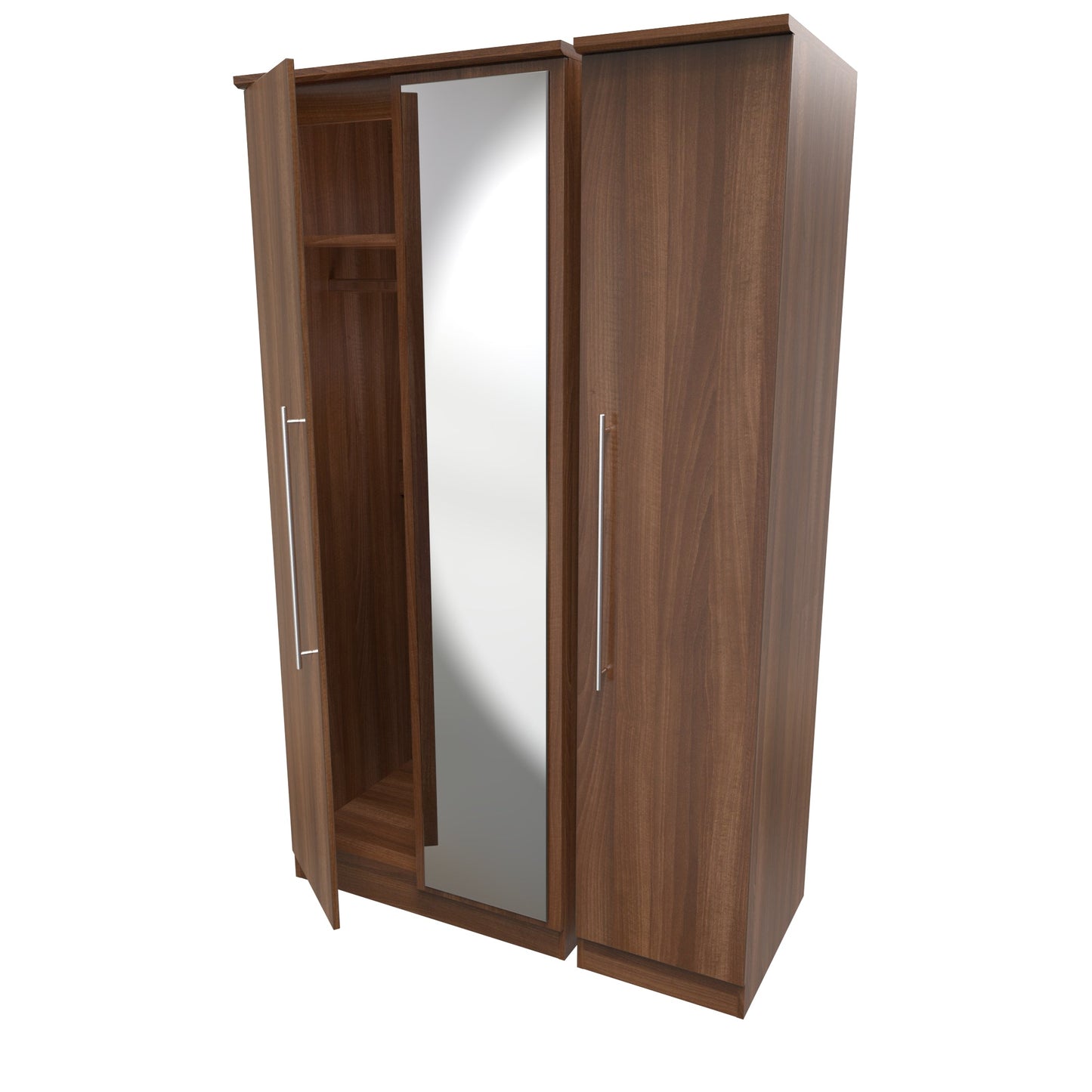 Sherwood Tall Wardrobe Walnut 111cm