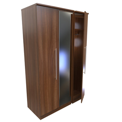 Sherwood Tall Wardrobe Walnut 111cm