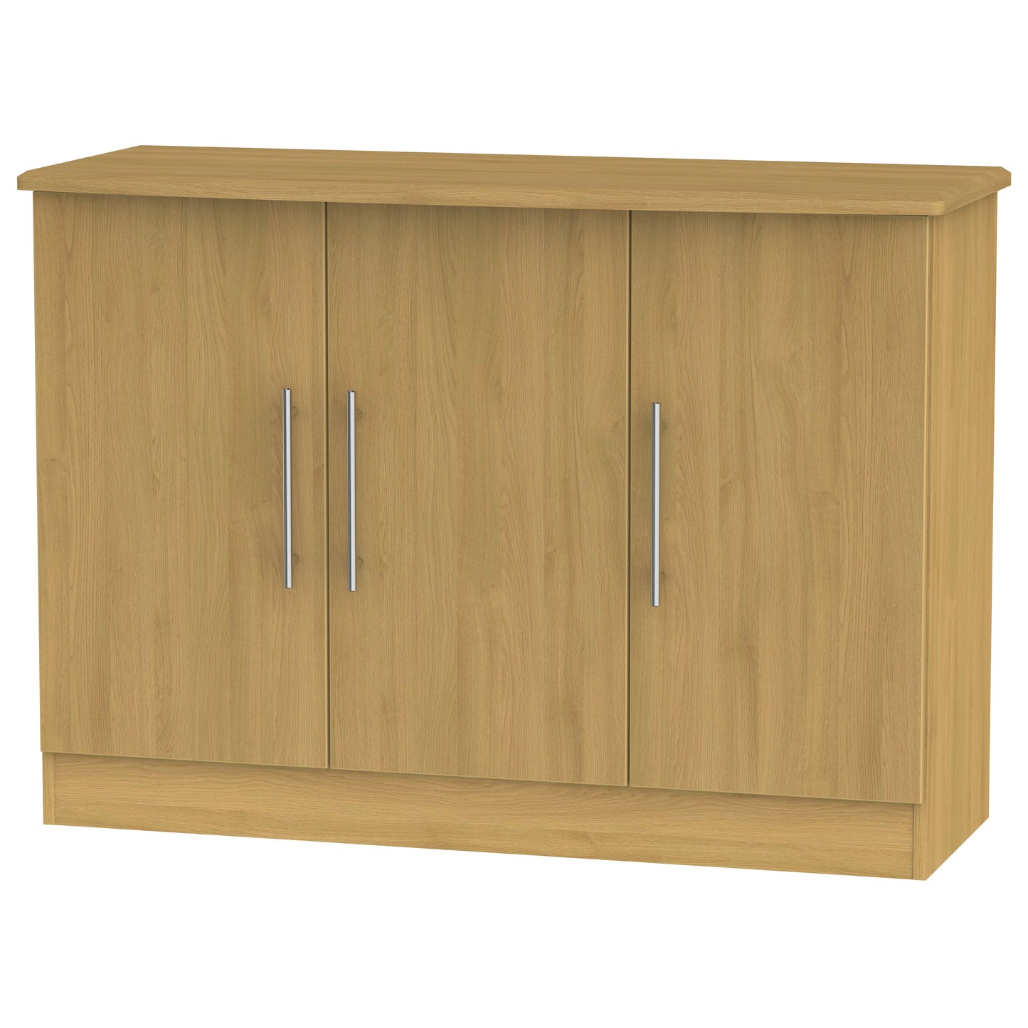 Sherwood Large Cupboard Natural 3 Doors 112cm