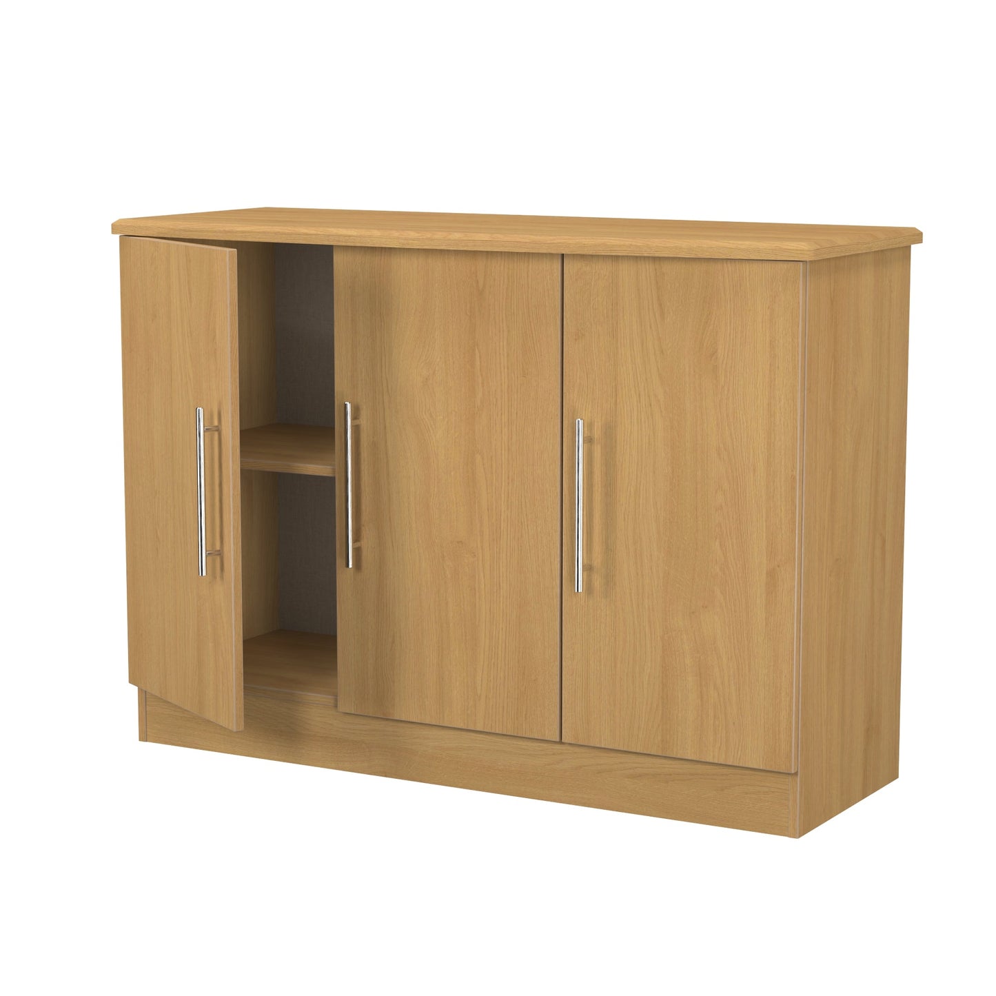 Sherwood Large Cupboard Natural 3 Doors 112cm