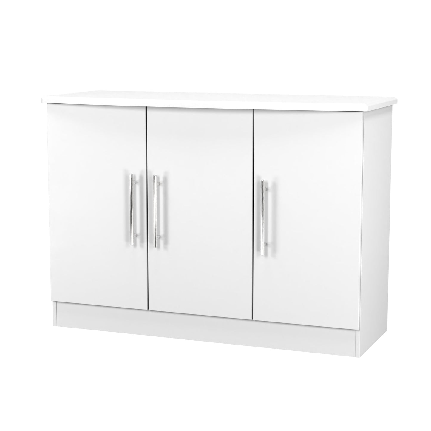 Sherwood Large Cupboard White 3 Doors 112cm