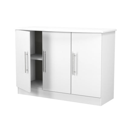 Sherwood Large Cupboard White 3 Doors 112cm