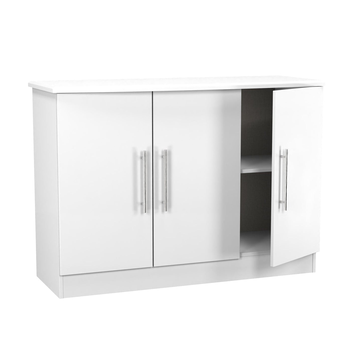 Sherwood Large Cupboard White 3 Doors 112cm
