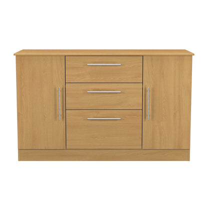 Sherwood Large Sideboard Natural 2 Doors 3 Drawers 128cm