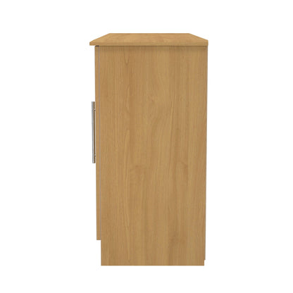 Sherwood Large Sideboard Natural 2 Doors 3 Drawers 128cm