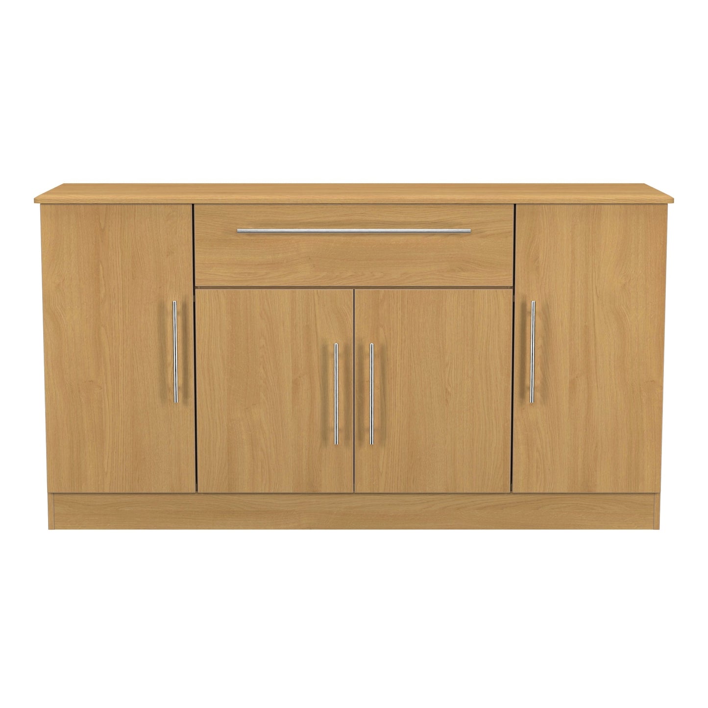 Sherwood Large Sideboard Natural 4 Doors 1 Drawer 146cm