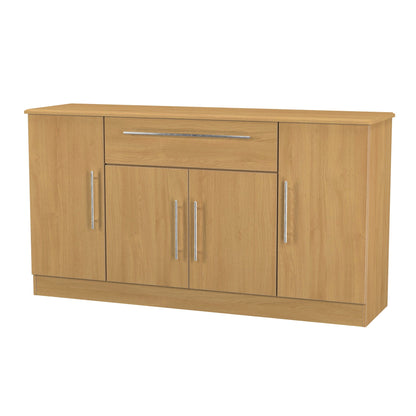 Sherwood Large Sideboard Natural 4 Doors 1 Drawer 146cm