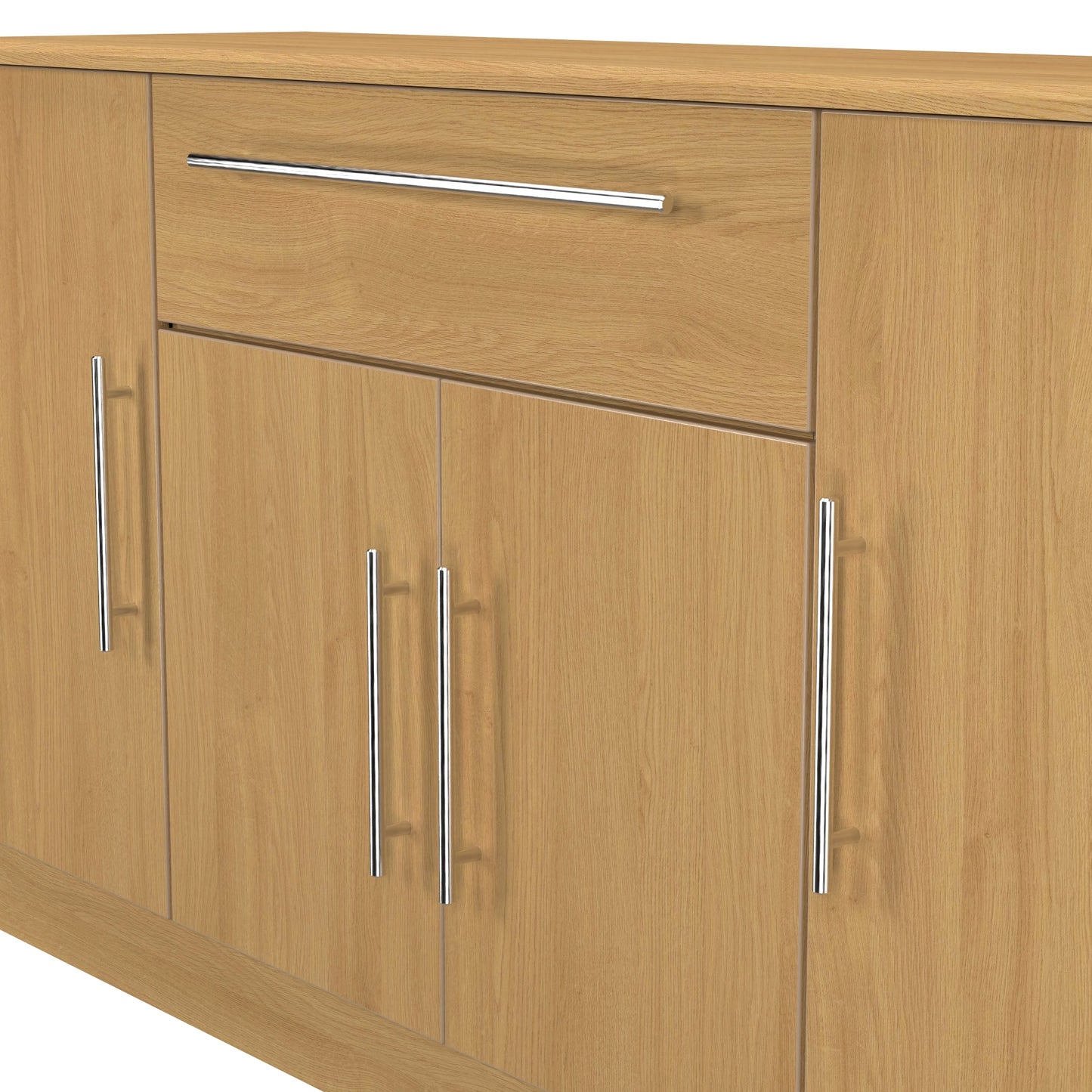 Sherwood Large Sideboard Natural 4 Doors 1 Drawer 146cm