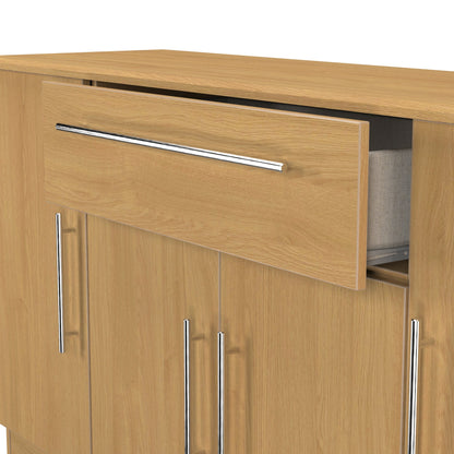 Sherwood Large Sideboard Natural 4 Doors 1 Drawer 146cm