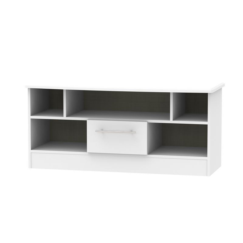 Swift Colby TV Unit Grey 5 Shelves 1 Drawer