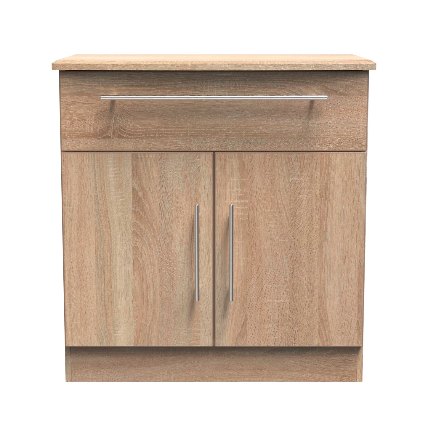 Sherwood Sideboard Light Oak 2 Doors 1 Drawer 77cm