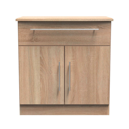 Sherwood Sideboard Light Oak 2 Doors 1 Drawer 77cm