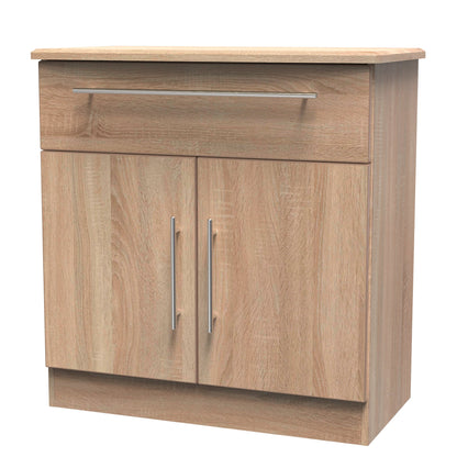 Sherwood Sideboard Light Oak 2 Doors 1 Drawer 77cm