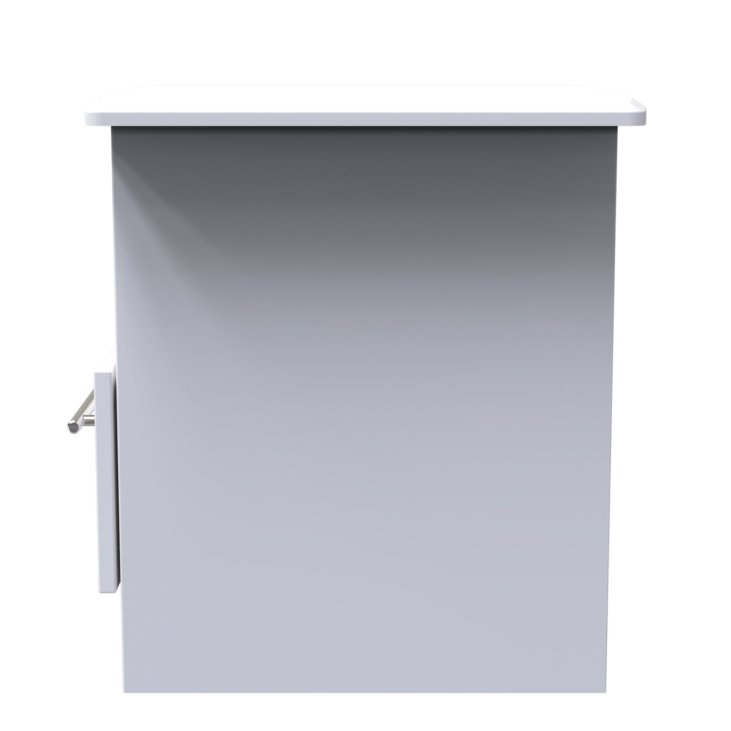 Sherwood Side Table White 1 Shelf 1 Drawer 44cm