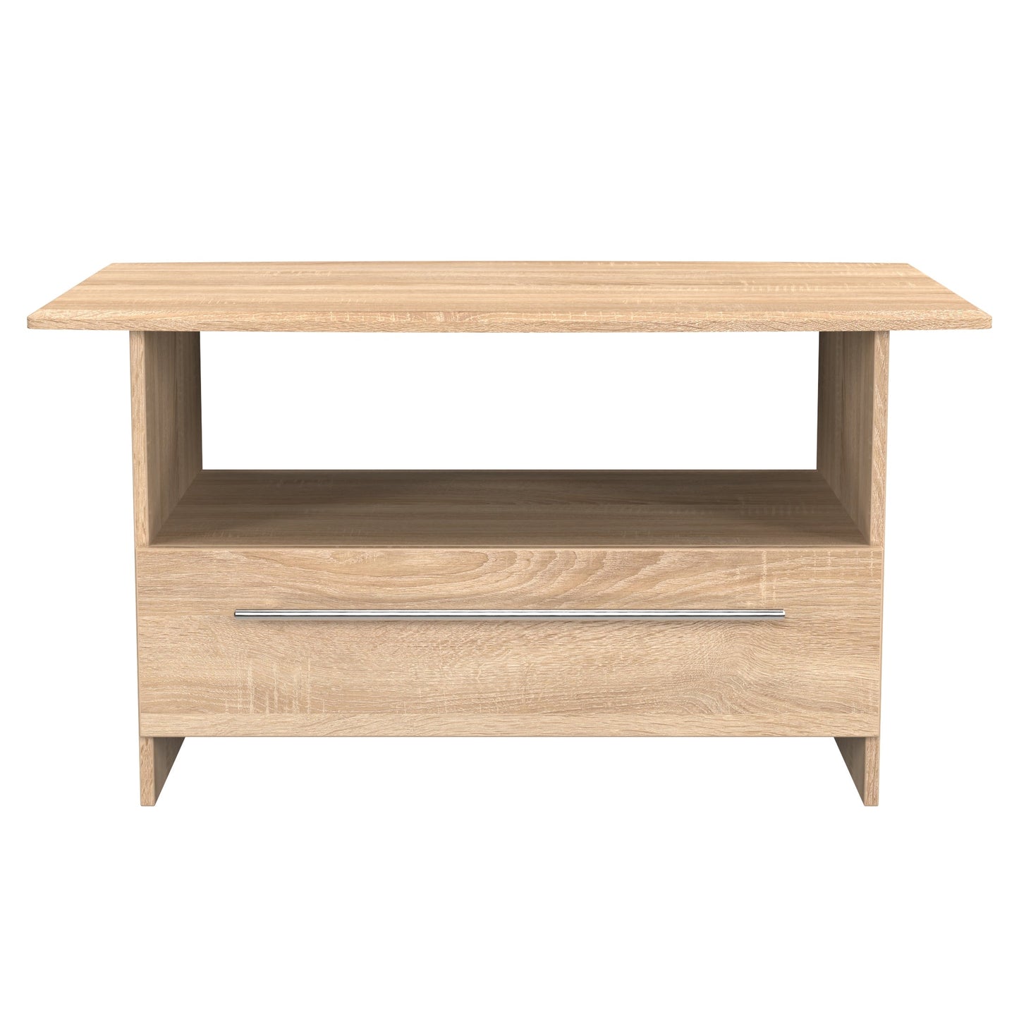 Sherwood Coffee Table Light Oak 1 Shelf 1 Drawer 93cm