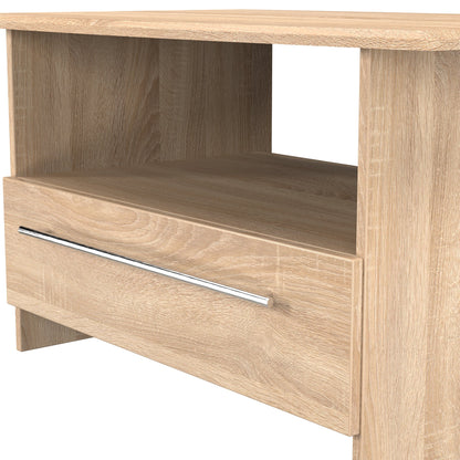 Sherwood Coffee Table Light Oak 1 Shelf 1 Drawer 93cm