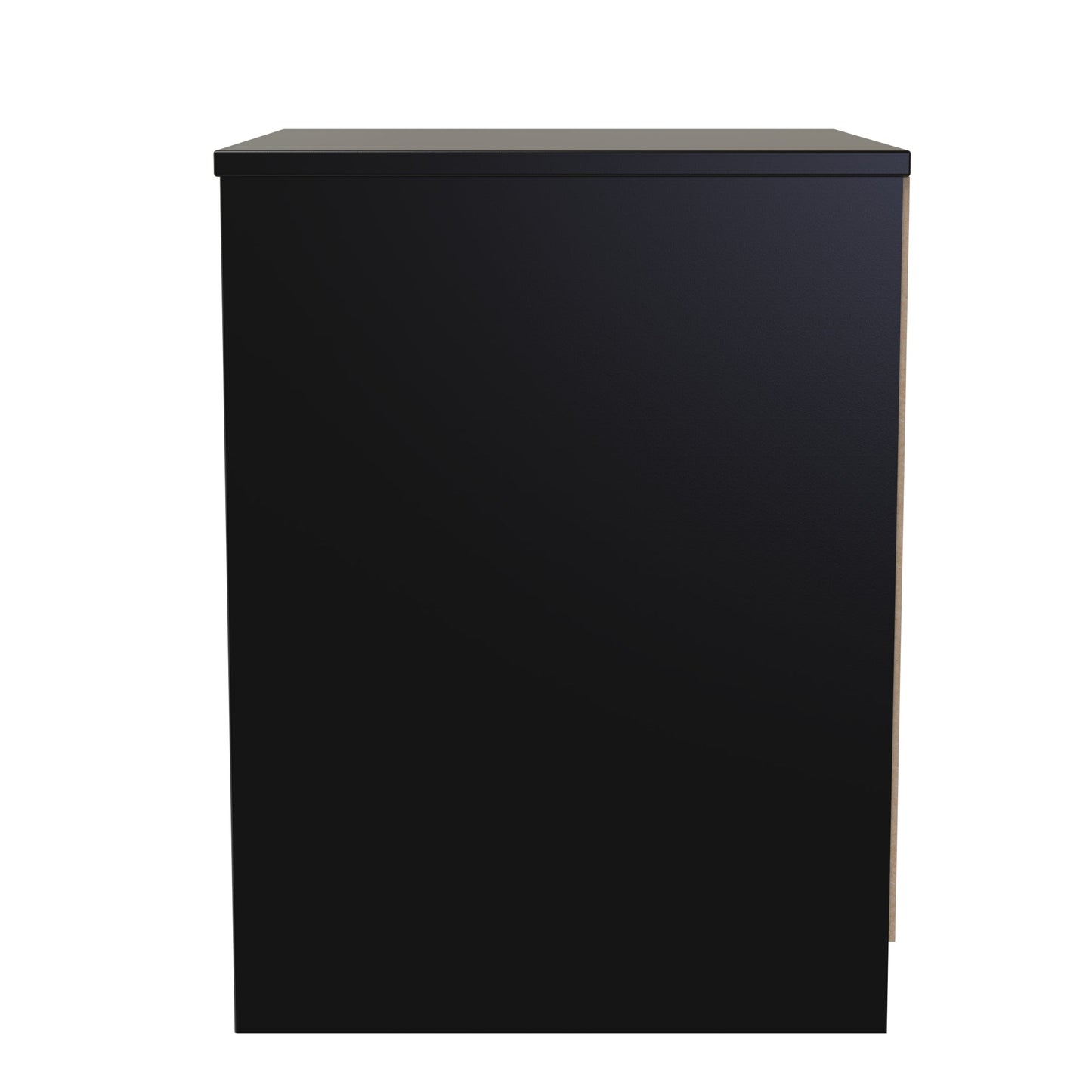 San Jose Bedside Table Black 2 Drawers 45cm