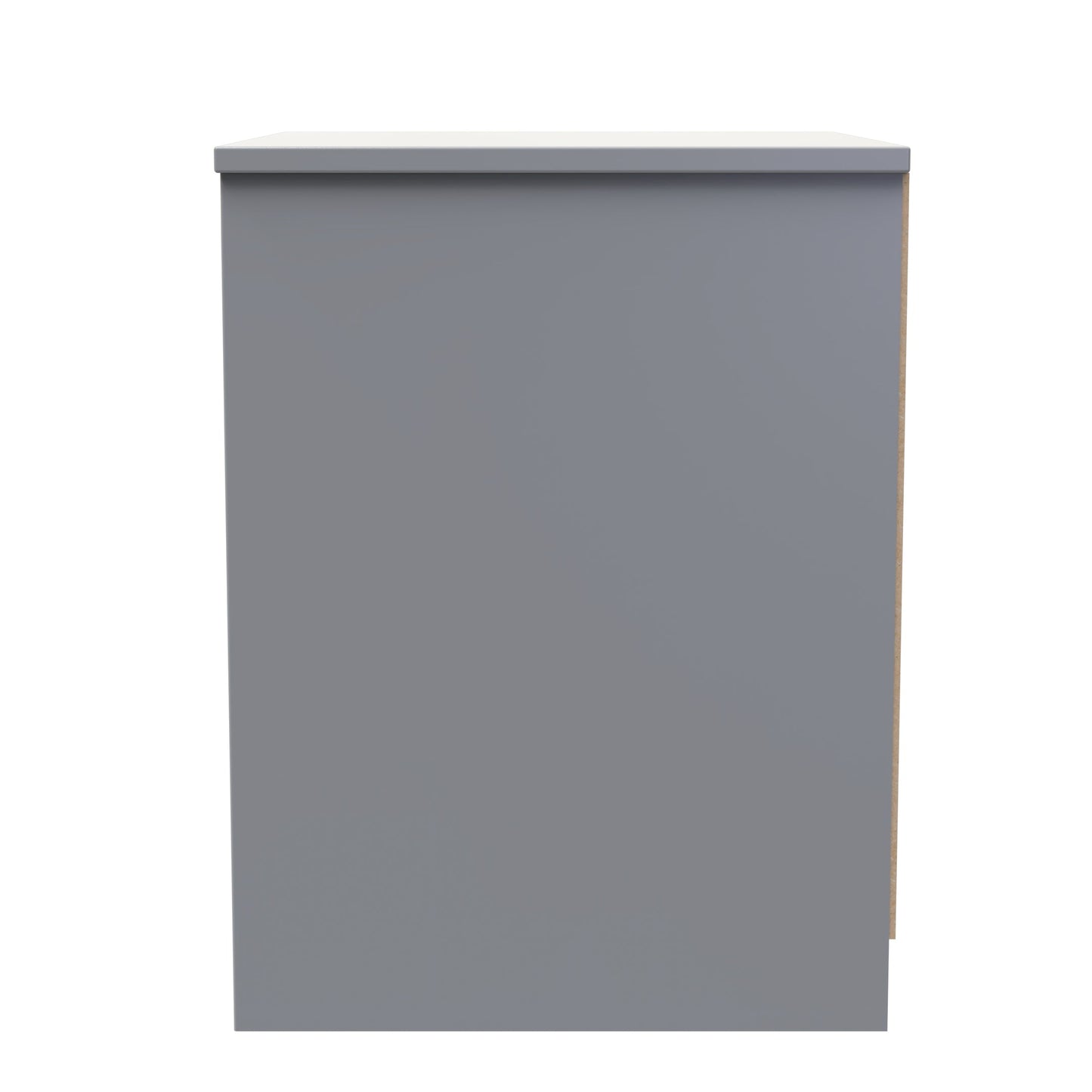 San Jose Bedside Table Grey 2 Drawers 45cm