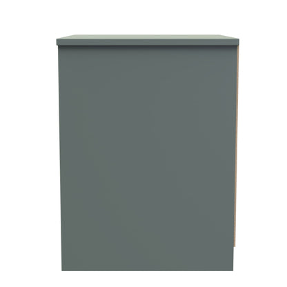 San Jose Bedside Table Green 2 Drawers 45cm