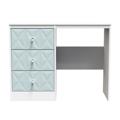 San Jose Desk Teal & White 3 Drawers 97cm
