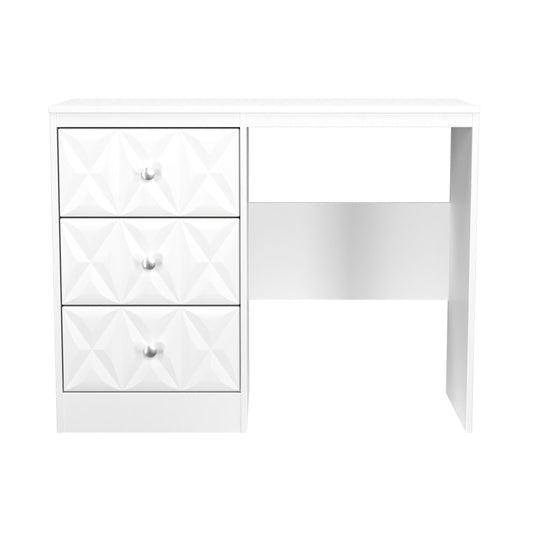 San Jose Desk White 3 Drawers 97cm