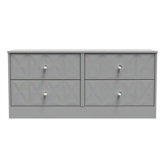 San Jose Large Chest of Drawers Grey 4 Drawers 115cm