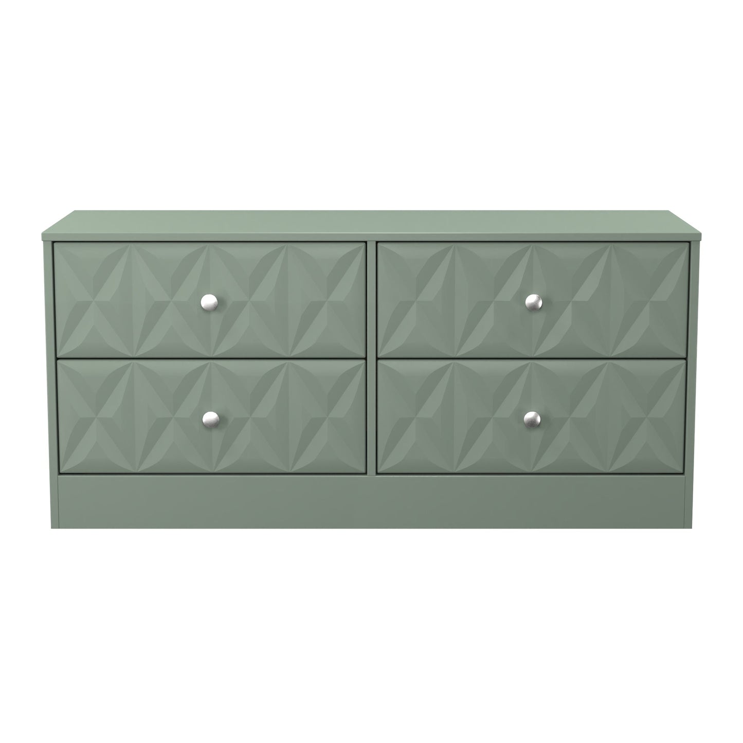 San Jose Large Chest of Drawers Green 4 Drawers 115cm