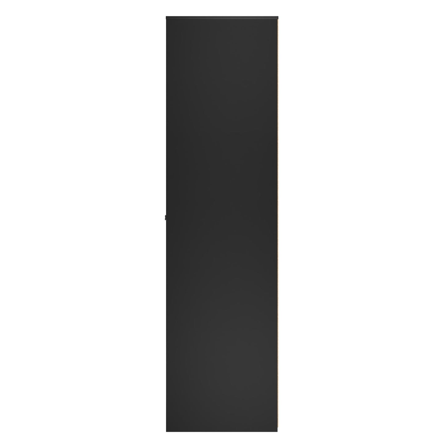 San Jose Tall Wardrobe Black 2 Doors 1 Shelf 77cm