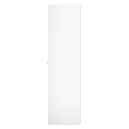 San Jose Tall Wardrobe Teal & White 2 Doors 1 Shelf 77cm