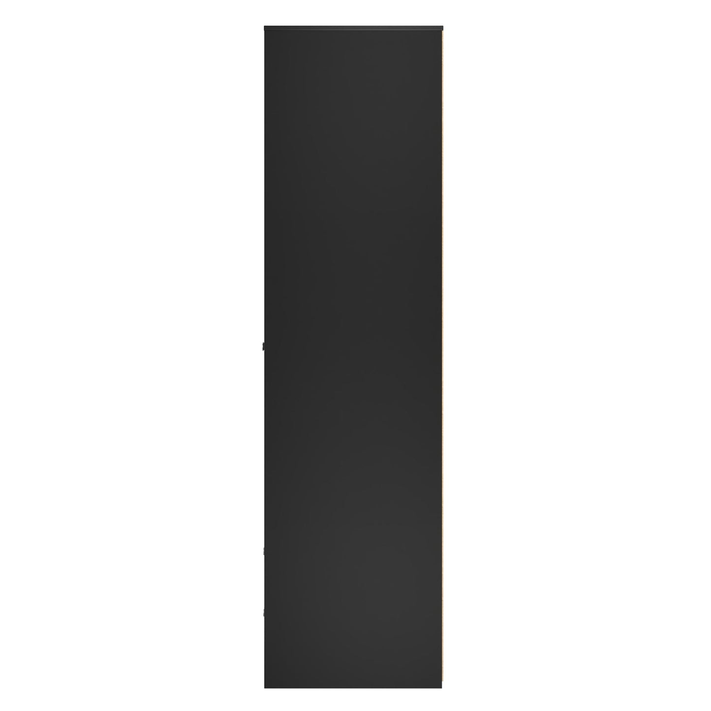 San Jose Tall Wardrobe Black 2 Doors 2 Drawers 77cm