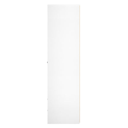 San Jose Tall Wardrobe Teal & White 2 Doors 2 Drawers 77cm