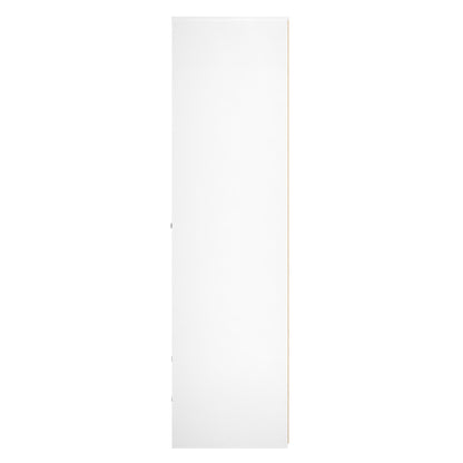 San Jose Tall Wardrobe White 2 Doors 2 Drawers 77cm