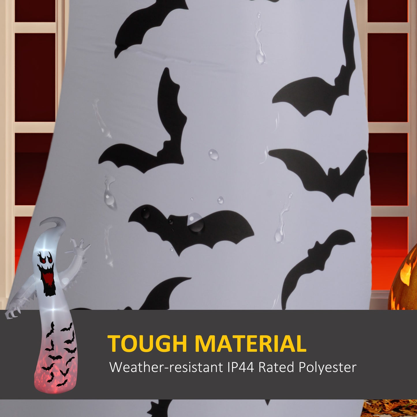 Ghost Inflatable Halloween Decoration - 360cm