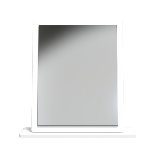 Sussex Mirror  White 50cm