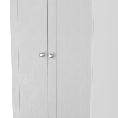Sussex Tall Wardrobe Grey & Light Oak 1 Shelf 74cm