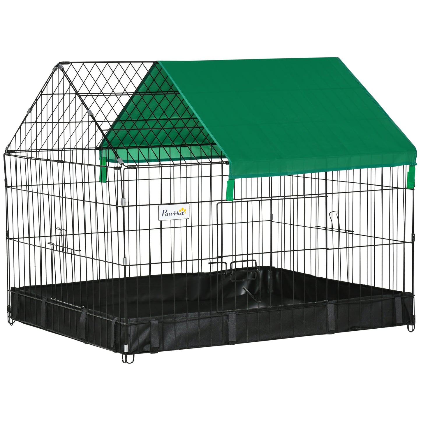 PawHut Guinea Pig Cage Small Animal Habitat Rabbit House