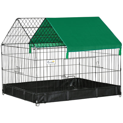 PawHut Guinea Pig Cage Small Animal Habitat Rabbit House