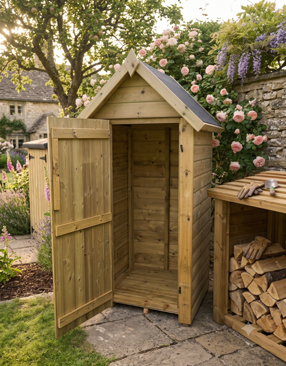 Tall Garden Shed 150 x 100cm deep by Churnet Valley