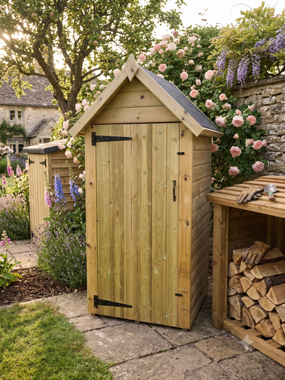 Tall Garden Shed 150 x 100cm deep by Churnet Valley
