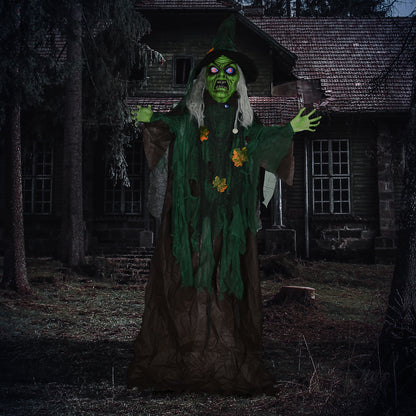 Animated Witch Halloween Decoration - 183cm Primary Image