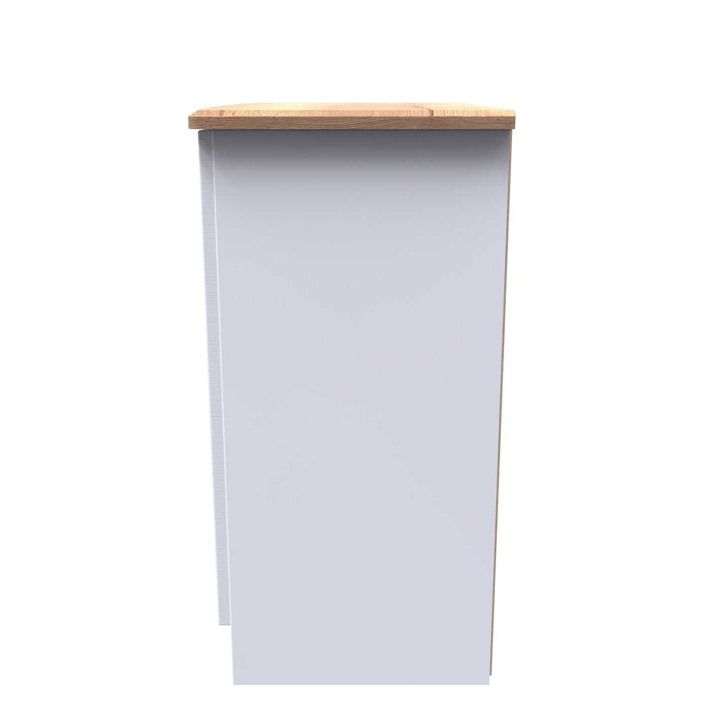 Victoria Cabinet White & Light Oak 2 Doors 77cm