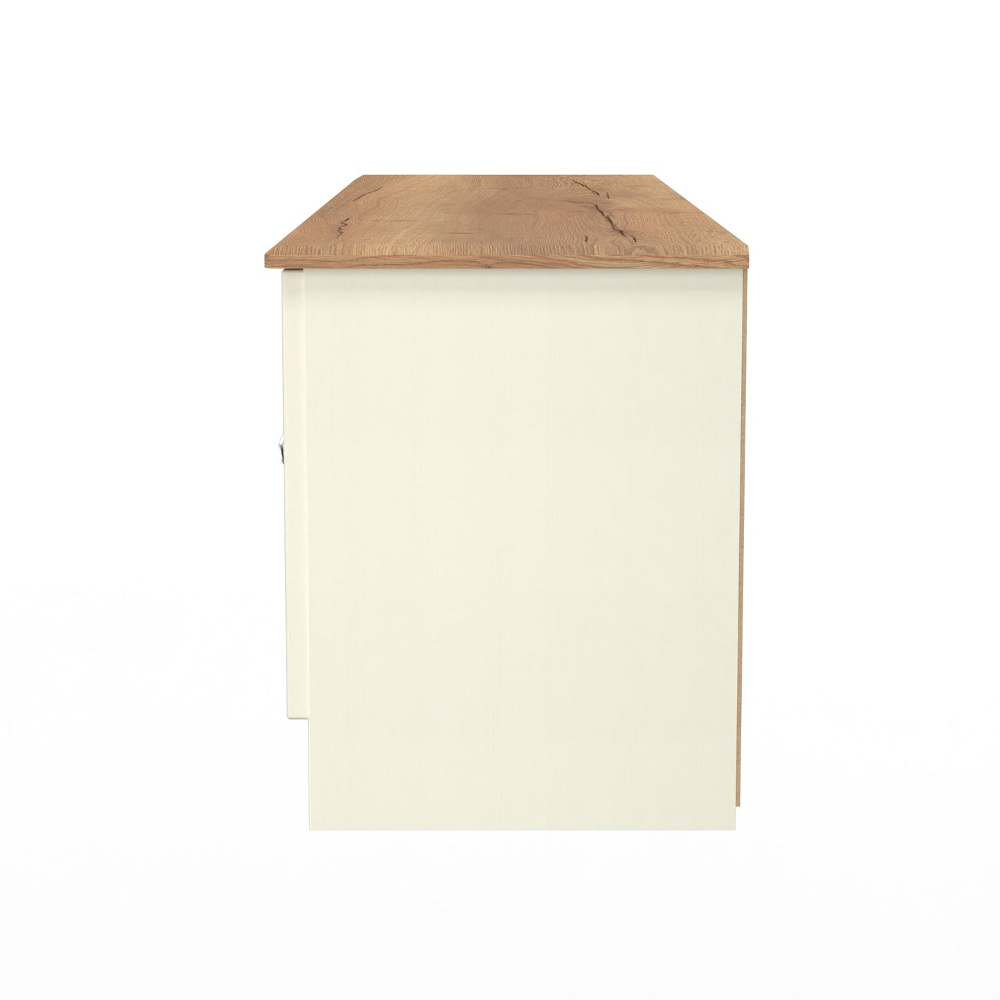 Victoria TV Unit Cream & Light Oak 2 Drawers 2 Doors 146cm