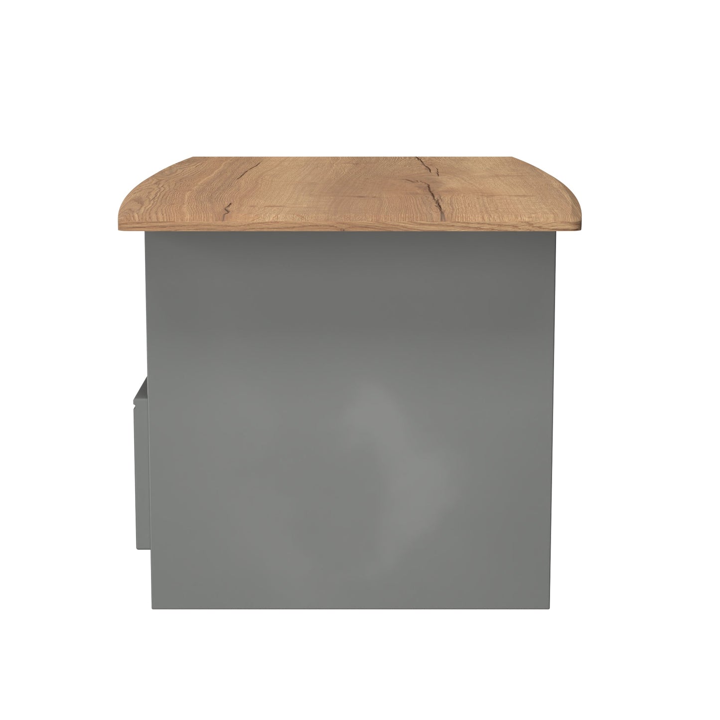 Victoria Coffee Table Grey & Light Oak 1 Shelf 1 Drawer 93cm