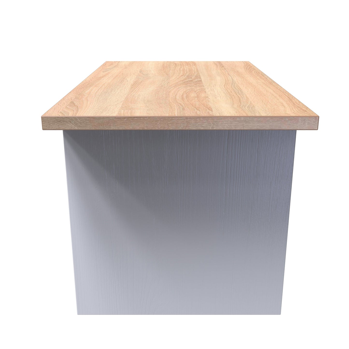 Vienna Coffee Table White & Light Oak 1 Shelf 1 Drawer 93cm