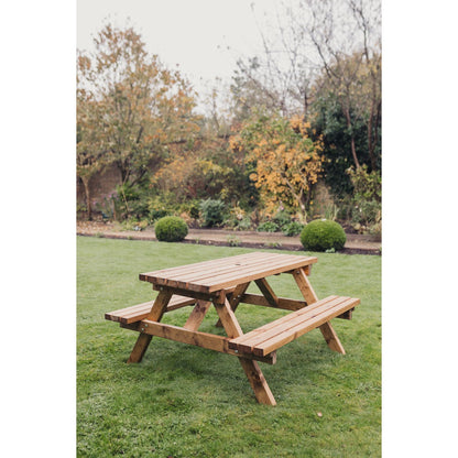 Valley Garden Picnic Table by Churnet Valley - 4 Seats - VPT103