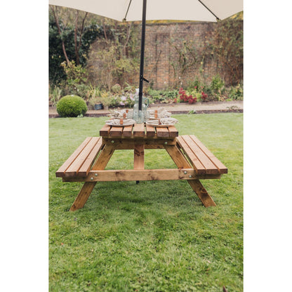 Valley Garden Picnic Table by Churnet Valley - 4 Seats - VPT103