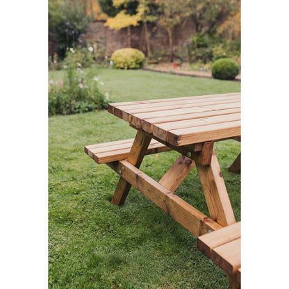 Valley Garden Picnic Table by Churnet Valley - 6 Seats - VPT104